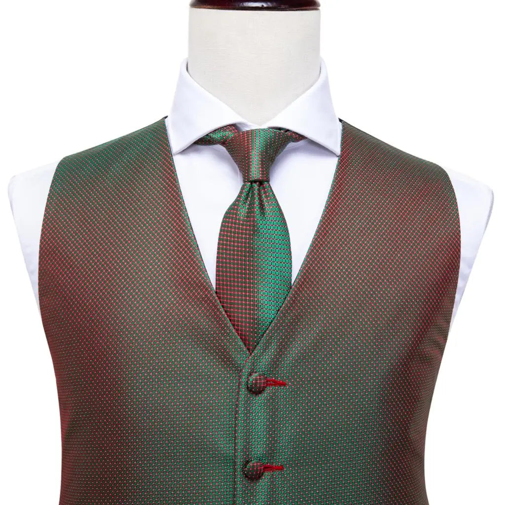 Ivory Beige Champagne Gold Mens Vests Tie Hankerchief Cufflinks Set Jacquard Vine Waistcoat for Men Suit Dress