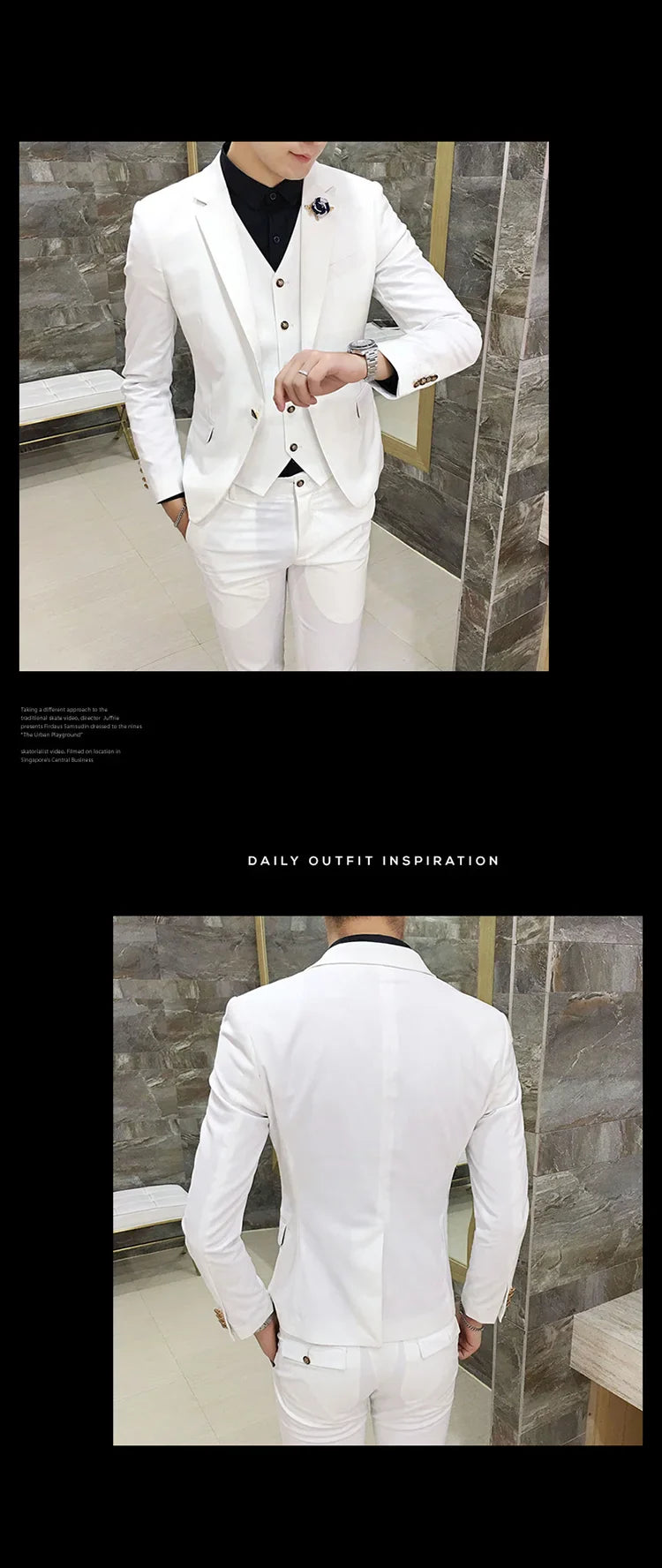 Men's Suits High Quality Wedding Groom Tuxedos Single Button Slim Fit Business Prom Dress Men's Formal Dress Suits