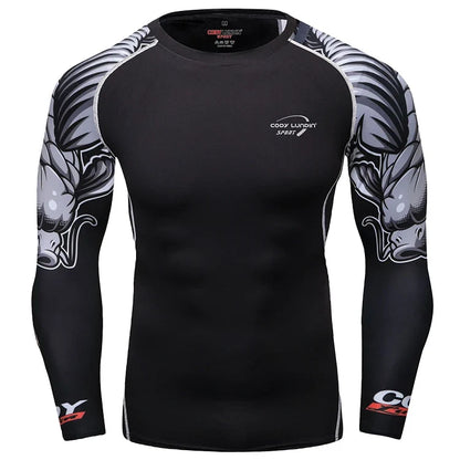 CODY LUNDIN UV Protection Long Sleeve Swim Rashguard For Men Swimsuit Quick Dry Surf Driving Mens Sublimation T Shirt Gym Tops