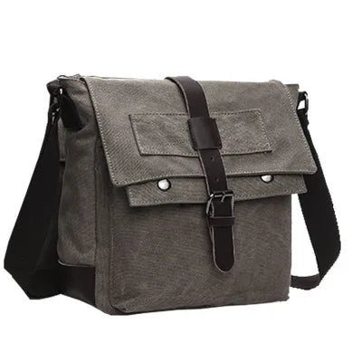 Men Business Messenger Bags For Men Shoulder Bag Canvas Crossbody Pack Retro Casual Office Travel Bag Vintage Retro Bags