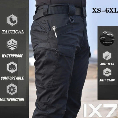 2024 New Mens Casual Tactical Pants Multiple Pocket Elasticity Outdoor Quick Dry Tacitcal Trousers Men Slim Fat Cargo Pant 5XL
