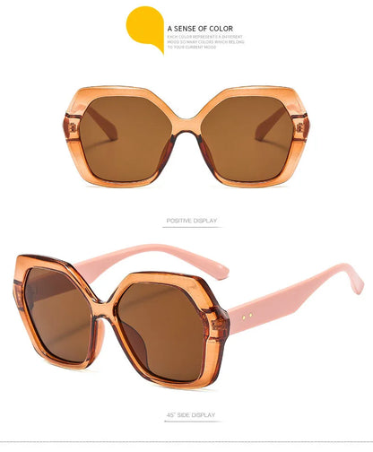 Butterfly Oversize Sunglasses Women Fashion Design Big Eyewear Shades for Ladies Uv400 Travel Sun Glasses