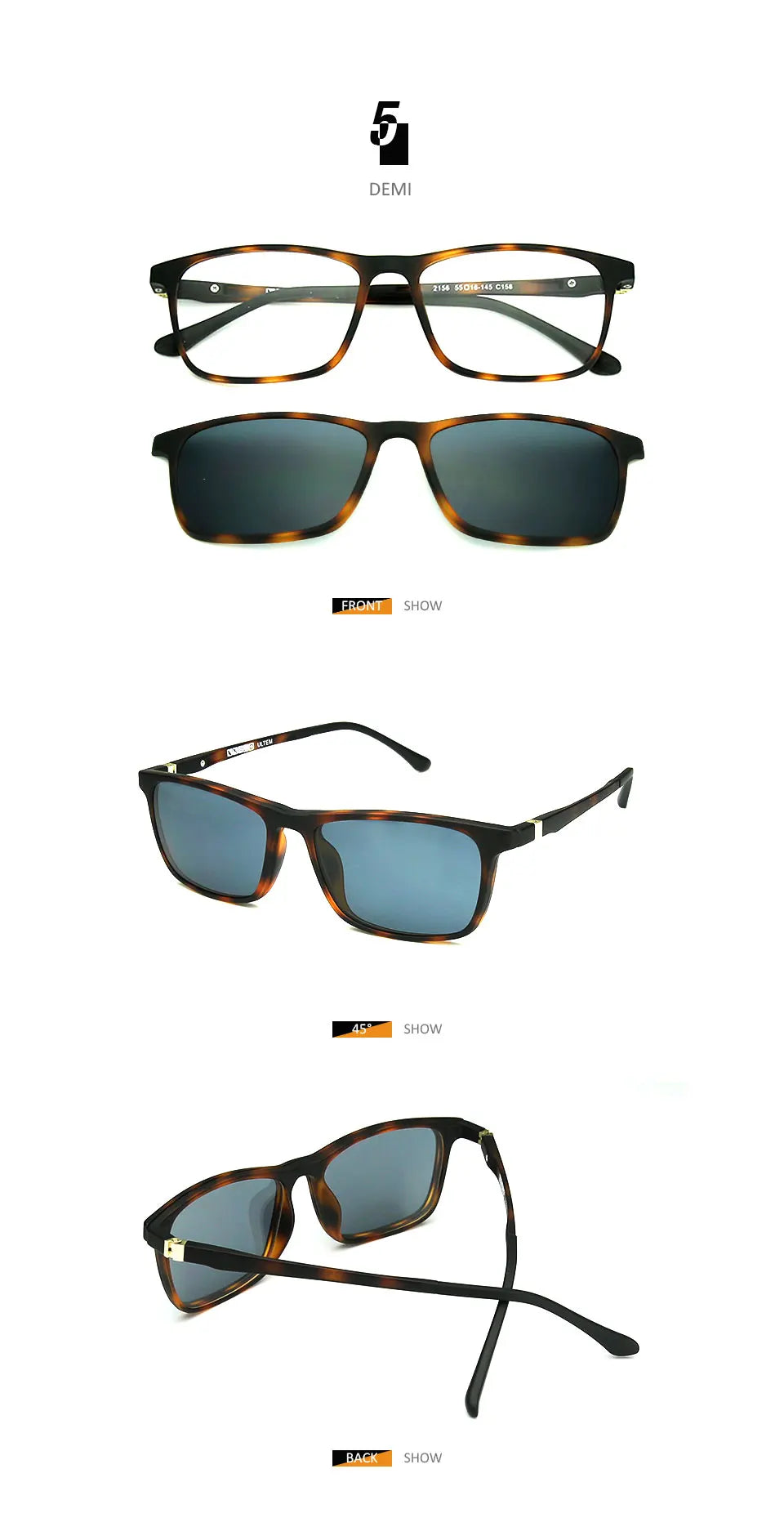Optical Prescription Sunglasses Men Polarized UV400 Progressive Sun Glasses Myopia Hyperopia Eyeglasses Male TR90 Frame