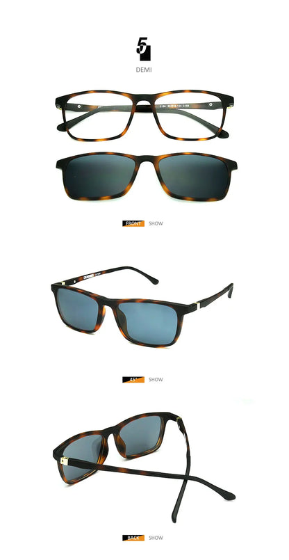 Optical Prescription Sunglasses Men Polarized UV400 Progressive Sun Glasses Myopia Hyperopia Eyeglasses Male TR90 Frame