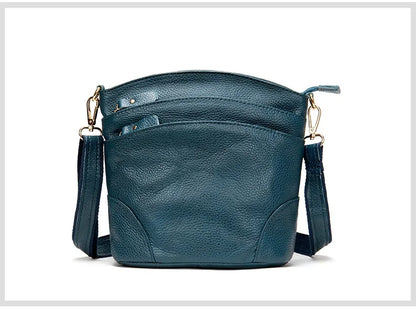 Genuine Leather Women Messenger Bags Cow Leather Crossbody Shoulder Bag Small Female Handbags Capacity Phone Bag for Girls