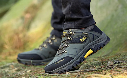 Brand Men Winter Snow Boots Waterproof Leather Sneakers Super  Warm Men's Boots Outdoor Male Hiking Boots Work Shoes Size 39-47