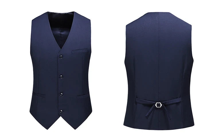 Royal Blue Vest Waistcoat Men's Brand New Slim-Fit V Neck Dress Vests Mens Formal Business Wedding Tuxedo Chaleco Hombre 6xl