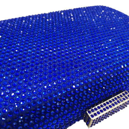 Burgundy Crystal Evening Bags and Clutches for Women Formal Party Rhinestone Handbags Wedding Clutch Purse