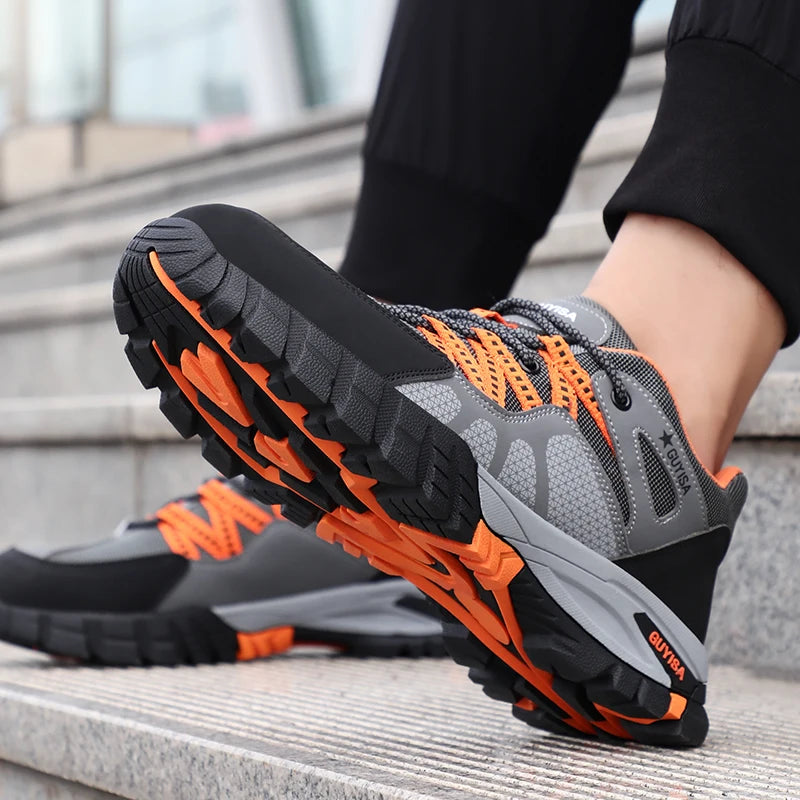 Men Steel Toe Safety Shoes Indestructible Construction Working Shoes Protection Male Footwear Breathable Hiking Industry Boots