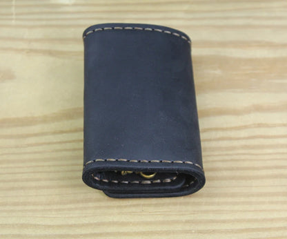 Handmade Vintage Genuine Leather Key Holder Men keyChain Cover Leather Key Wallet Men key case bag Women Key Organizer