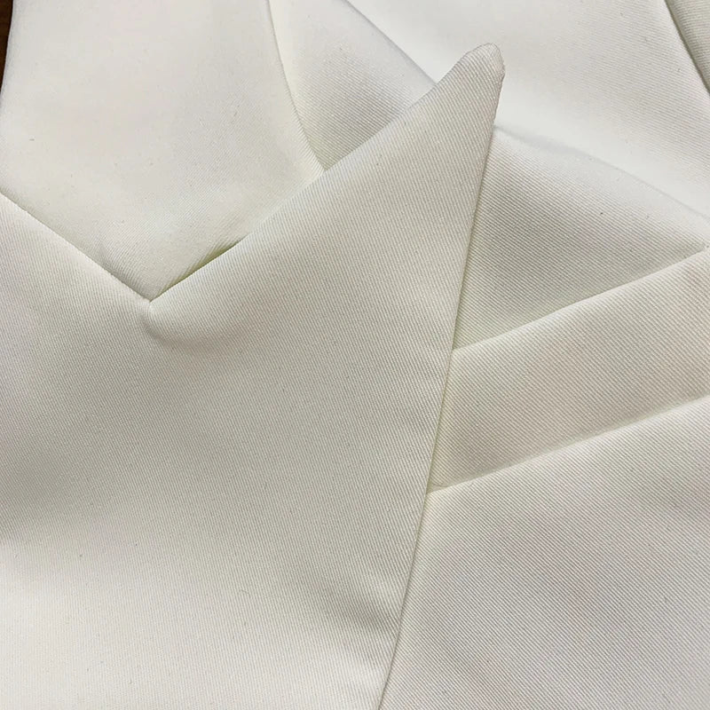 Pink Blazer Women TOP QUALITY Coat 2025 White Slim Blazer Jacket Female Double Breasted Metal Lion Buttons Women Blazers Tops