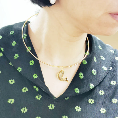 Vintage Simple 925 Sterling Silver Necklace Geometric Choker Shiny And Delicate Collarbone Chain For Women's Golden Jewellery