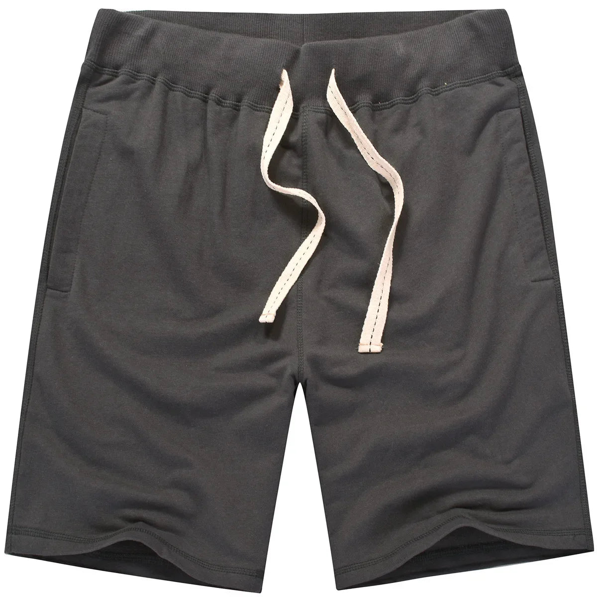 Gray Cotton Shorts Men Summer Sport Fitness Gym Workout Jogger Shorts with Pocket High Quality Plus Size Home Casual Sweatshorts