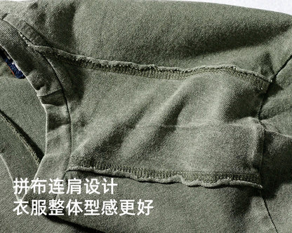 Summer New Short-Sleeved T-shirt Men 's Fashionable Mid-Length round Neck Pure Cotton Tops