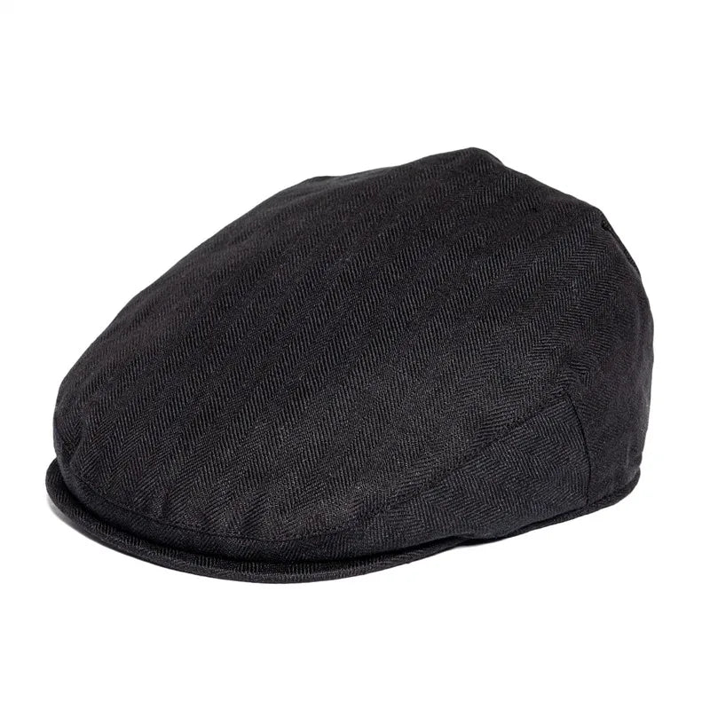 Men Cap Herringbone Linen Newsboy Caps High Quality Flat Caps Driver Ivy Hat Bakerboy Hats Cool Boina for Male