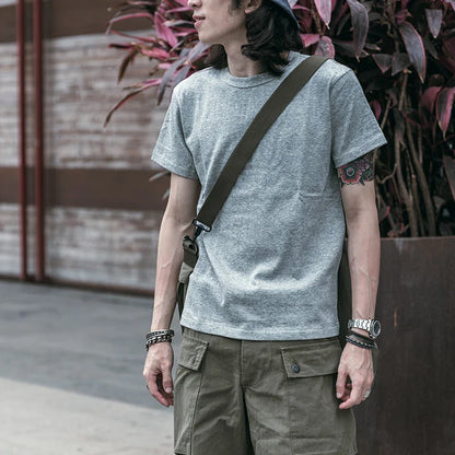 T-Shirts Heavyweight Short Sleeve Crew Neck Summer Men's Basic Tee
