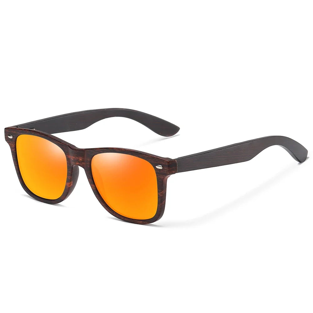 Handmade Natural Wooden Sunglasses Men Polarized Eyewear Women Mirror Vintage Oculos De Sol Masculino UV400 Polarized Lens