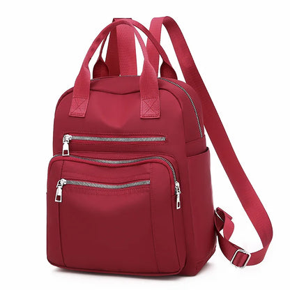 Women Backpack Travel Casual Waterproof Oxford Shoulder Bags Female Large Capacity Handbag Rucksack Black Purse School Pack