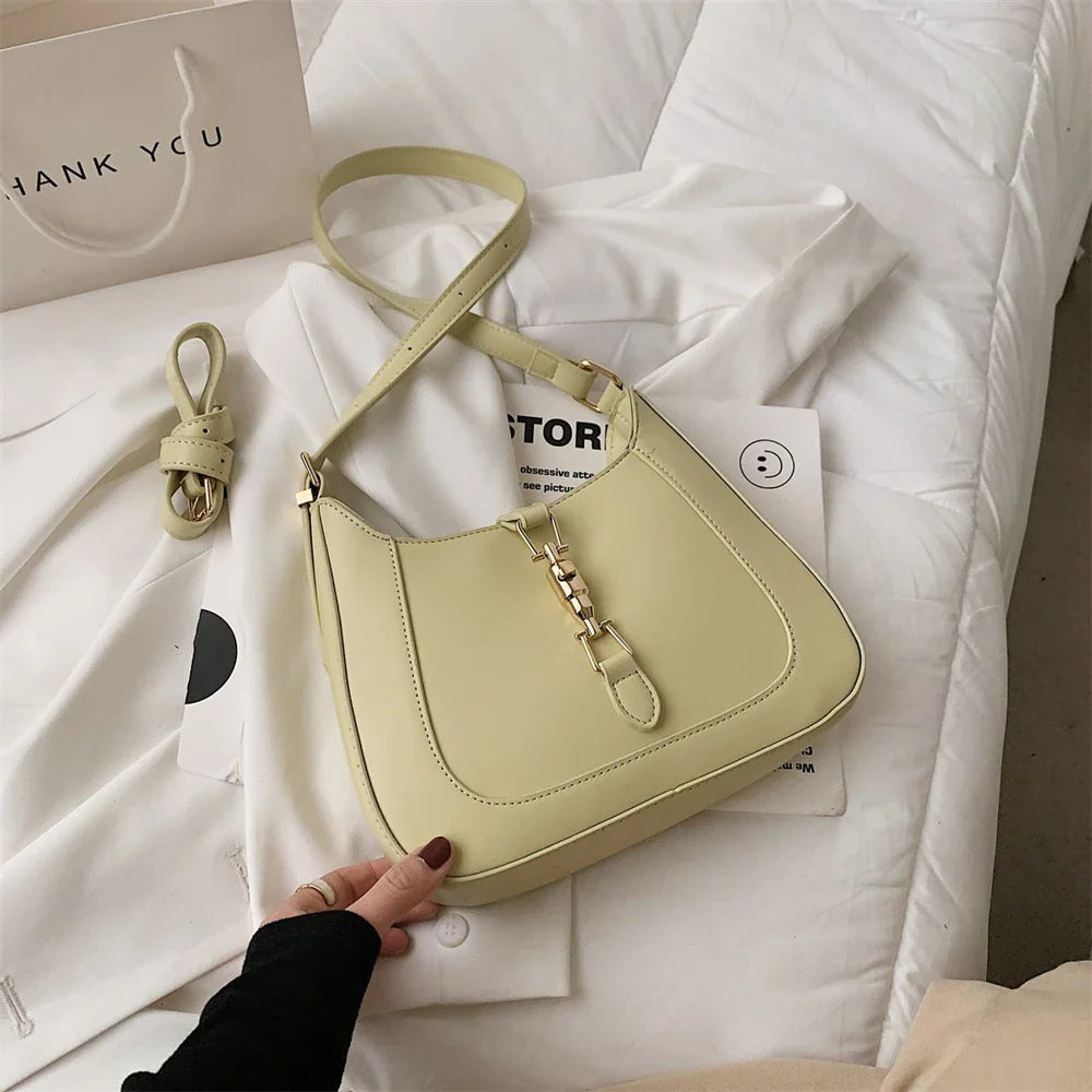 Top Quality Luxury Brand Purses and Handbags Designer Leather Shoulder Crossbody Bags for Women Dual Straps Underarm Sac A Main