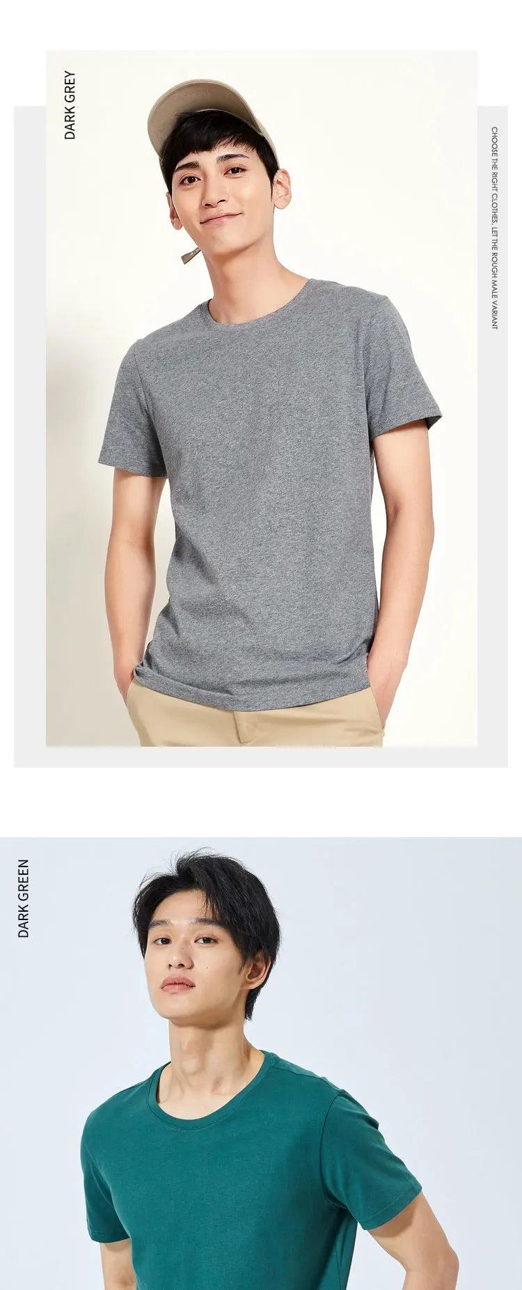 Summer Cotton T Shirts Men 2025 Simple O Neck Stretch Solid New Tops Clothing Casual Tshirt Man Streetwear Cool Tee Shirts