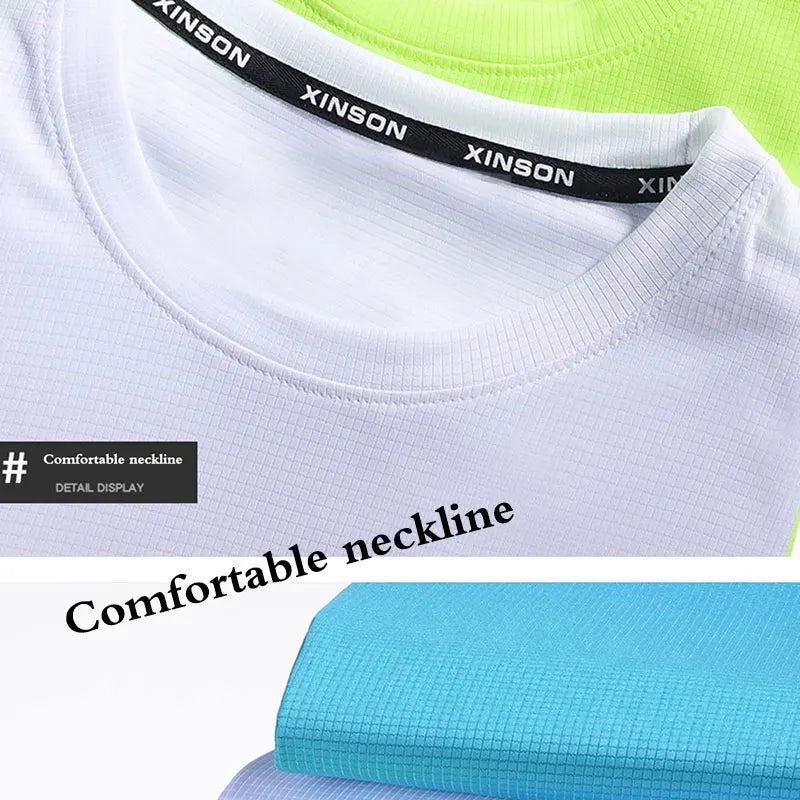 Men's Quick Dry Long Sleeve Gym Running Moisture Wicking Round Neck T-Shirt Training Exercise Gym Sport Shirt Tops Lightweight
