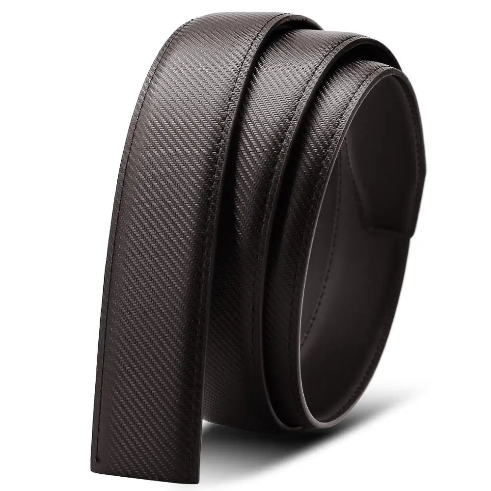 Multicolor Genuine Leather Men's Belts Fashion Business Automatic Buckle Straps Ratchet Cow Leather Waistband 3.5cm Width