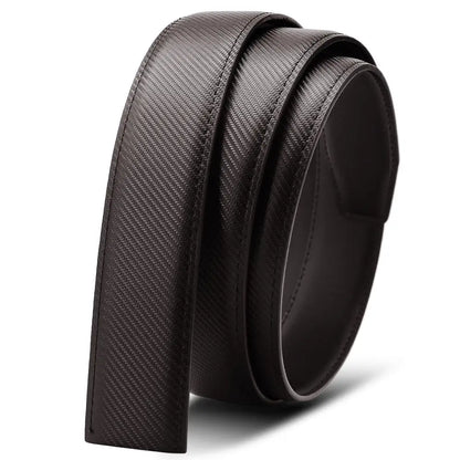 Multicolor Genuine Leather Men's Belts Fashion Business Automatic Buckle Straps Ratchet Cow Leather Waistband 3.5cm Width