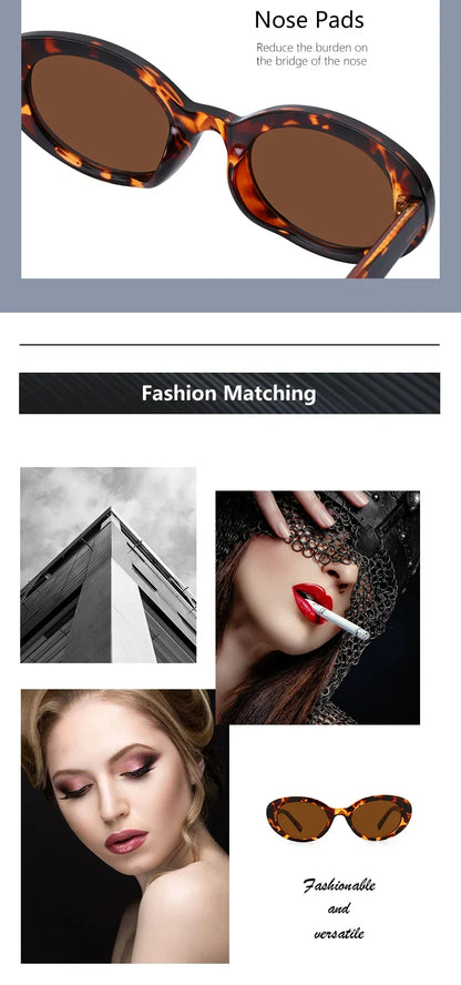 Vintage Cat Eye Sunglasses Female Luxury Design Glasses Outdoor Anti-glare UV400 Shades Goggles Ultralight Sun Glasses