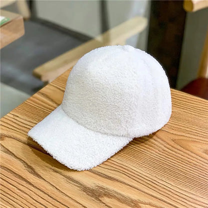 Winter Caps for Women Men Wool Baseball Cap Thicken Warm Pure Color Casquette Hat Men Women Hats Wholesale