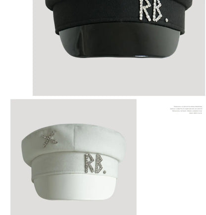 New Women Hats Crystal baker boy hat Wool Newsboy Caps Female Flat Militray Caps Visor S-XL