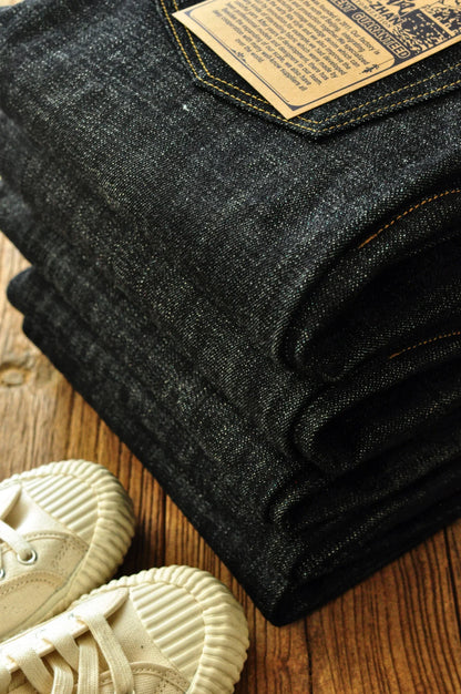308XX-BO-Wind Jeans for Men Furinkazan Selvedge raw denim Jeans Mens Jeans 66 MODE Fit 16.8 OZ Silver-plated Buttons