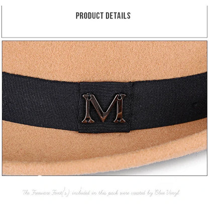 Men Winter Thick Warm Felt Fedora Hats Wool Gentleman Jazz Cap Homburg Male Classical Narrow Brim Top Hat