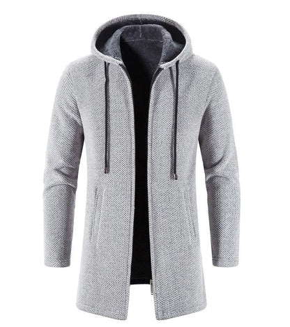 Autumn And Winter Cashmere Men's Cardigan Chenille Outer Sweater Coat Windbreaker Solid Color Fashion Clothing