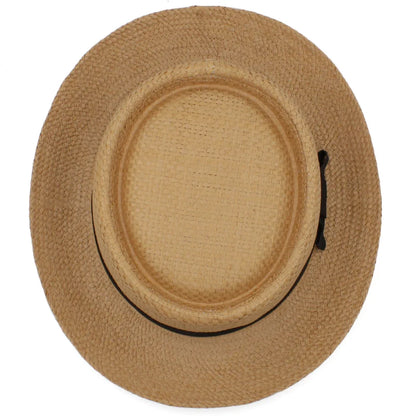 Larger Size US 7 1/2 UK XL Men Women Classical Straw Pork Pie Hats Fedora Sunhats Trilby Caps Summer Boater Beach Travel Party