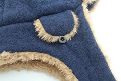 Toddler Boys Kids Fleece Trapper Sherpa Lined Windproof Winter Russian Hat with Large Flaps Warm Ski Hat