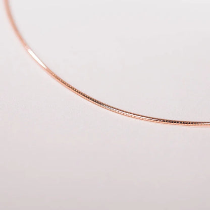 Genuine Real Pure Solid 925 Sterling Silver Necklace for Women Punk Rock Rose Gold Snake Chains Jewelry Female Necklaces Choker