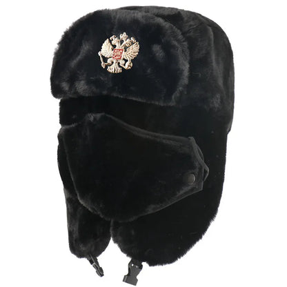 Army Military Soviet CCCP Ushanka Men&Women Winter Earflap Bomber Hat Warm Faux Fur Windproof Thermal hat Snow ski Caps