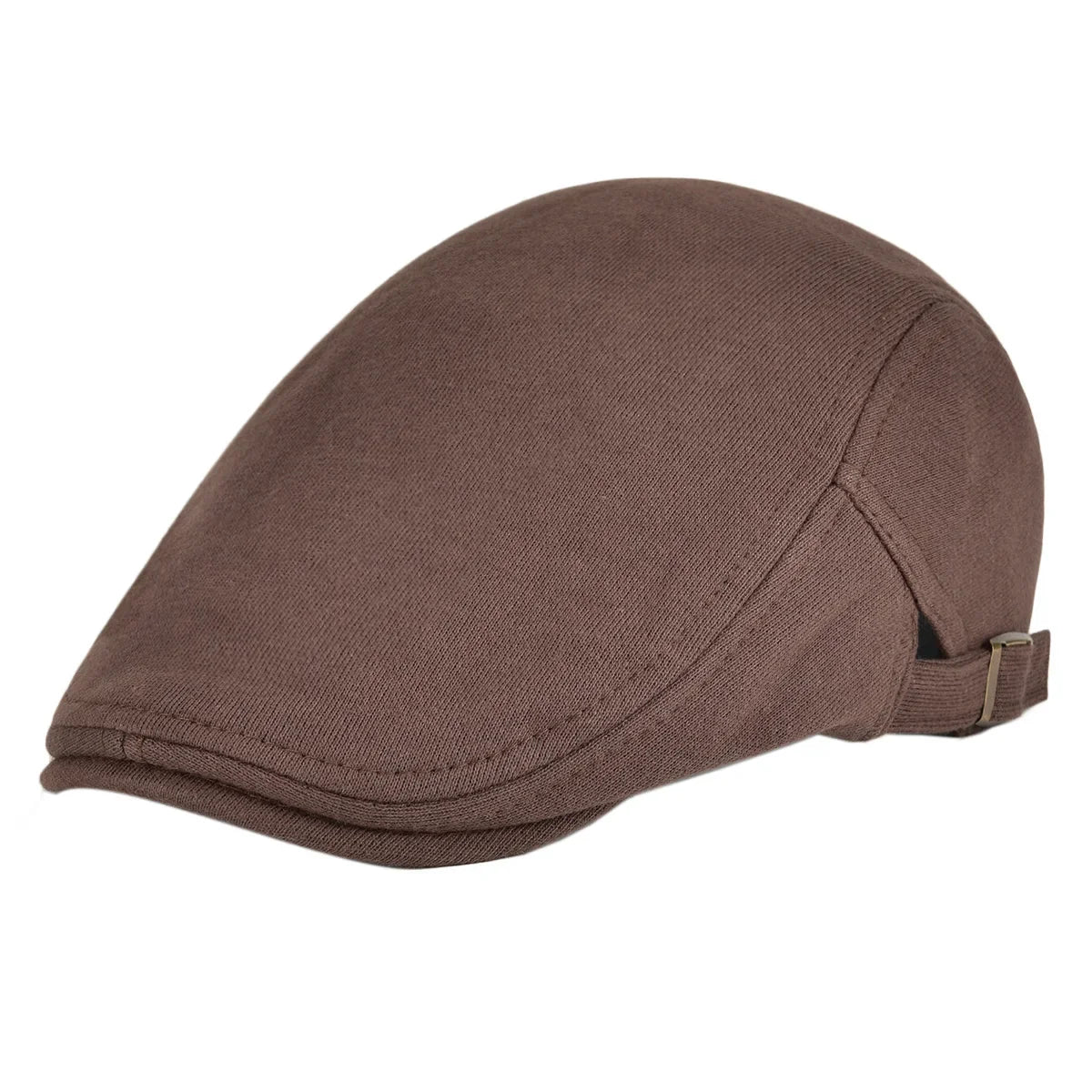 100% Cotton Men Black Flat Ivy Cap Soft Solid Color Gatsby Driving Cabbie Casual Hat Adjustable Newsboy Caps