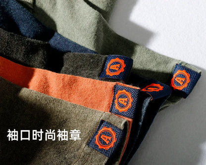 Summer New Short-Sleeved T-shirt Men 's Fashionable Mid-Length round Neck Pure Cotton Tops
