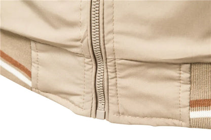 Solid Color Bomber Jacket Men Casual Slim Fit Baseball Mens Jackets New Autumn Fashion High Quality Jackets for Men
