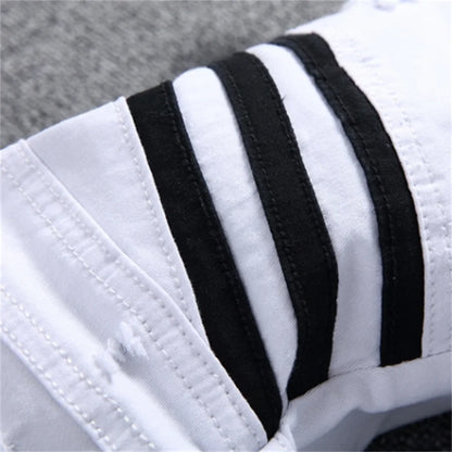 New Jeans Men Black and White Folding Oversize European and American Zip Pocket 3D Decorative Denim Feet Pants Slim Fit23