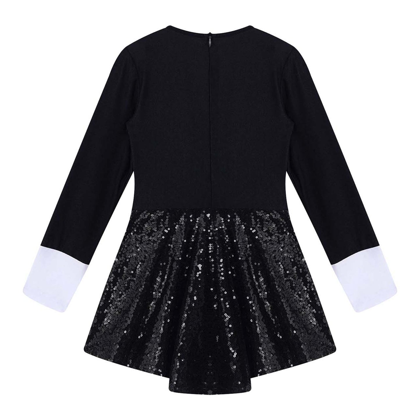 Kids Girls Sequins Ballet Dance Dress Shiny Modern Latin Jazz Dance Stage Performance Leotard Costume Dancewear