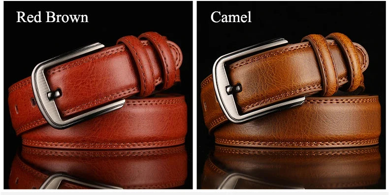 1Pc 3.7*110-130cm Men's 2nd Cowskin Leather Belts Male Designer Business Waistband Crafts for Adults Jeans Accessories