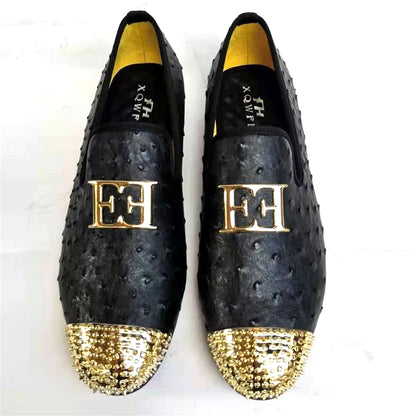 2021 Fashion Mens Loafers Bow Tie Black White Leather Slip On Moccasins Luxury Smoking Flats Men Wedding Dress Shoes