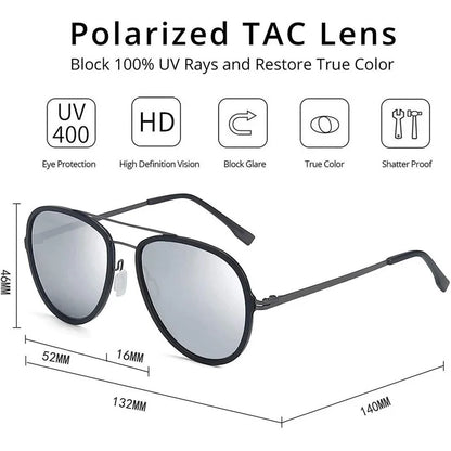 Classic Pilot Sports Sunglasses Women Polarized TAC Lens Mens Brand Designer Male Mirror UV400 Driving Sun Glasses