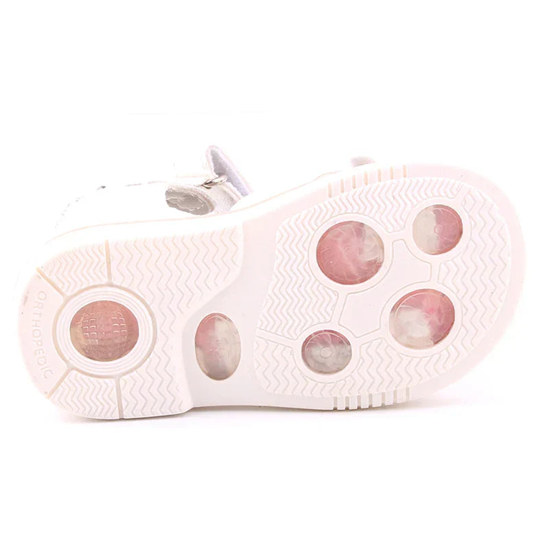 2023 Summer Kids Sandals for Girls Baby Sandals Soft Leather Flowers Princess Girls Shoes Children Beach Sandals Toddler Shoes