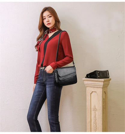 2023 Sac A Main Spring Style Soft Leather Luxury Purses And Handbags Women Bags Designer Women Shoulder Crossbody Bags For Women