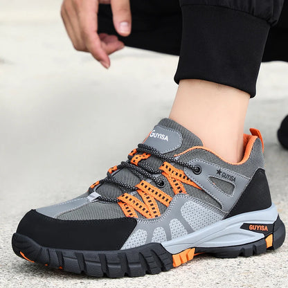 Men Steel Toe Safety Shoes Indestructible Construction Working Shoes Protection Male Footwear Breathable Hiking Industry Boots