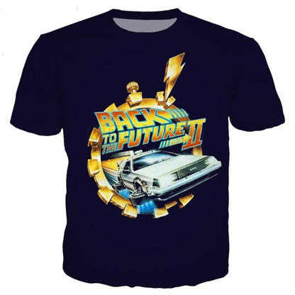 New Arrive Popular Classical Back to the Future T Shirt Men Women 3D Printed Novelty Summer Tops