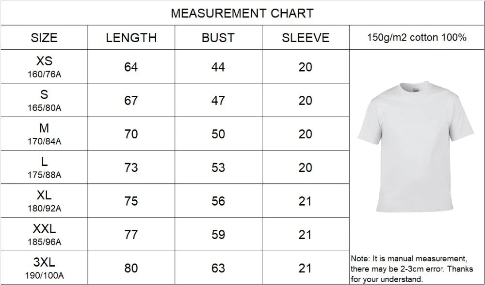 Unisex 100% Cotton Funny Graphic Print T-Shirt Men's Short Sleeve Casual Streetwear Soft Breathable Fabric Tee Shirt Tops